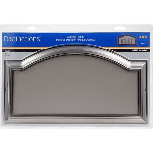 Distinctions Gloss Die-Cast Zinc Rectangle Address Plate, 3PK, Hillman, Mfr#: 843253